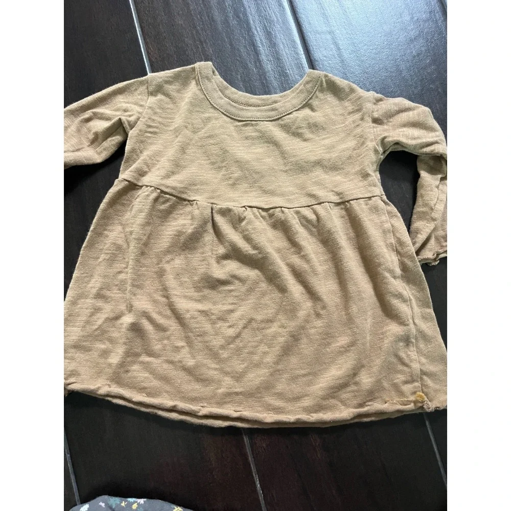 Little Co Lauren Conrad Organic Cotton 3pc Bundle Peplum Tops Romper 3M 6M Kids - Picture 7 of 8